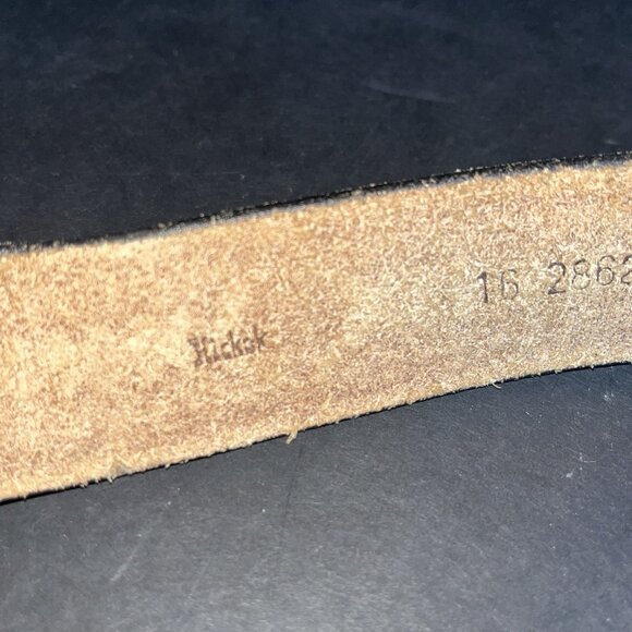 Vtg TOOLED Hickok Belt WESTERN Handmade 32 - 34 Custom Leather Rodeo W/ Buckle - Picture 3 of 5